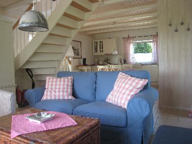 Blick vom Wohnbereich zur K�che