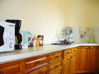 In der Kche finden Se die ntige Ausstattung.