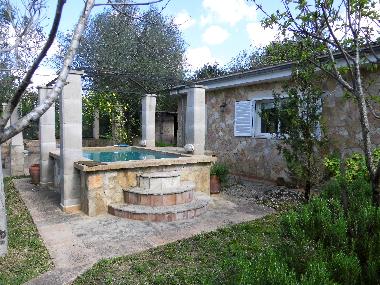 kleiner Pool zum erfischen vor dem Huschen