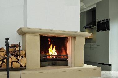 Kamin im Wohnzimmer