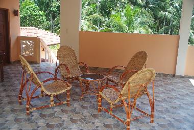 grosse Terrasse im Obergeschoss