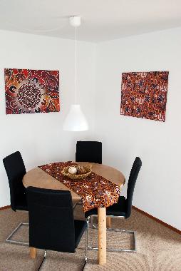 Der gem�tliche Essplatz im Wohnzimmer