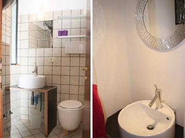 4.OG und 3.OG.: WC + Dusche    ----      2.OG: WC