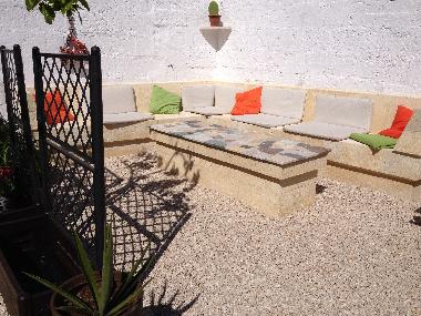 Sitzecke im Innenhof