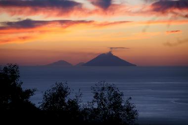 Blick auf den Stromboli