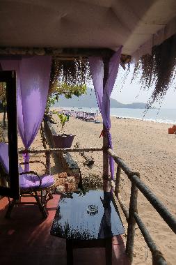 Aussicht aus der Fronth�tte �ber den Strand von Agonda