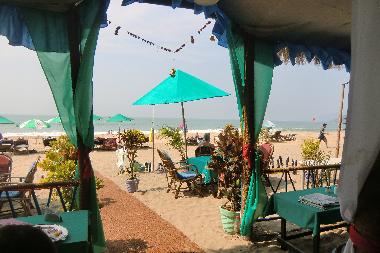 Aussicht vom Restaurant DucknChill-Agonda