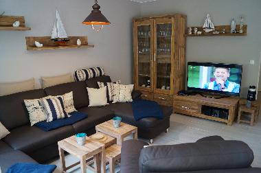 Sitzecke, Ledercouch