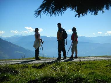 herrliche Aussicht auf die Tiroler Bergwelt