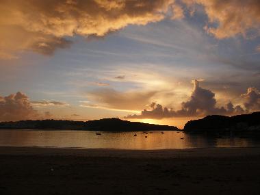 Sonnenuntergang in der Bucht von S�o Martinho do porto