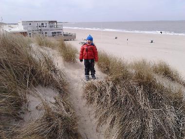 Winterstrand mit neuem de Boekanier
