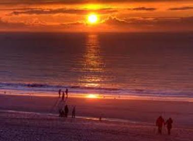 Sonnenuntergang auf der Insel