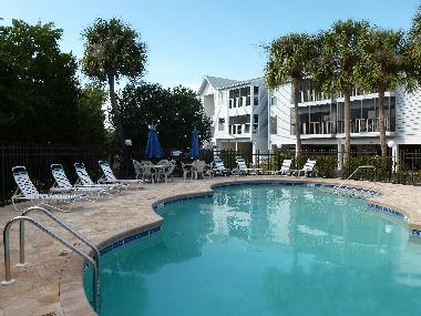 Pool , im Winter geheizt