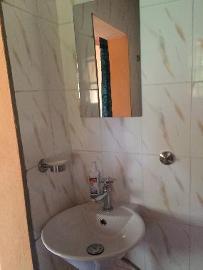 Waschbecken in Badezimmer
