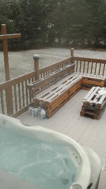 Chalet in Ste-Lucie des laurentides (Quebec) oder Ferienwohnung oder Ferienhaus