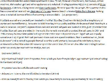 Ferienwohnung in Hodilje (Dubrovacko-Neretvanska) oder Ferienwohnung oder Ferienhaus