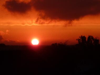 Blick aus dem Fenster �ber den D�chern von Zinnowitz