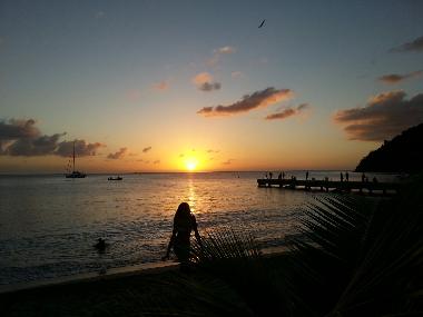 Sonnenuntergang in Anses d?Arlet