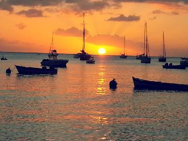 Sonnenuntergang in der Grand Anse
