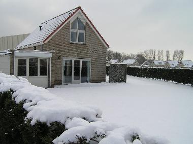 Ferienhaus im Winter