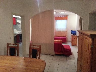 Abtrennbarer Wohnbereich als 2.Schlafzimmer mit Einzelbett