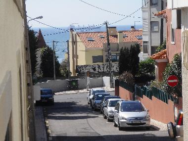 Von unserem Geb�ude, blick auf den Weg zum Strand