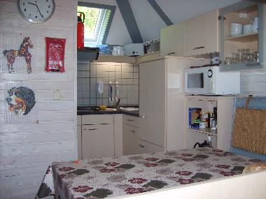 open keuken met bovenzit