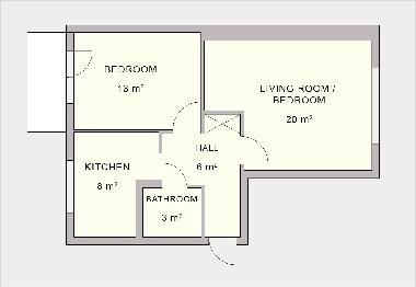Plan der Wohnung