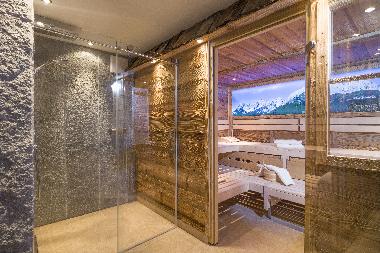 neu errichtete Almsauna