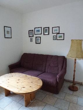 Sitzecke im Schlafzimmer des Ferienhauses