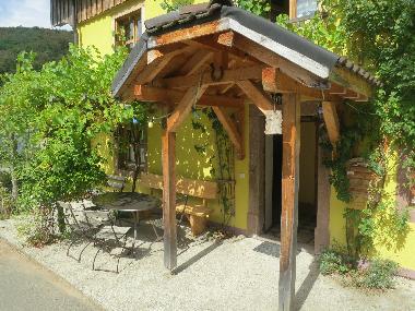 Sitzecke vor der Ferienwohnung