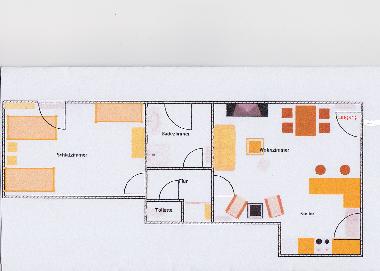 Grundriss der Wohnung