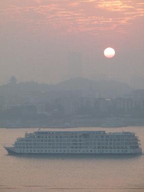 Ausblick direkt an der Yangtze