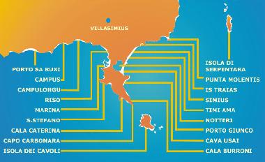 Villa in VILLASIMIUS (Cagliari) oder Ferienwohnung oder Ferienhaus
