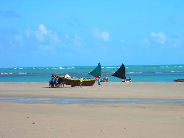 Fischen am Strand Icaraizinho de Amontada