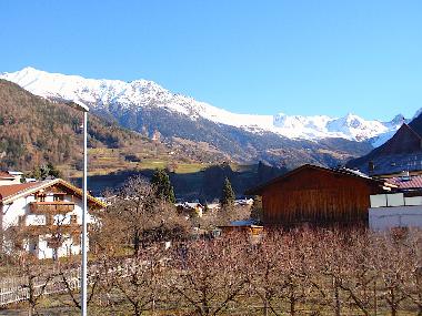 Blick aus dem Fenster der Stube ins Kaunertal