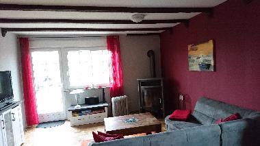 Wohnzimmer mit Kaminofen