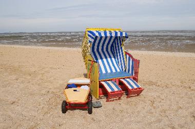 Bollerwagen am Strand
