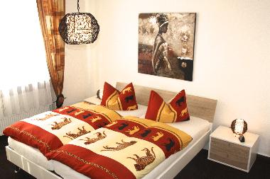 Schlafzimmer in der Wohnung 