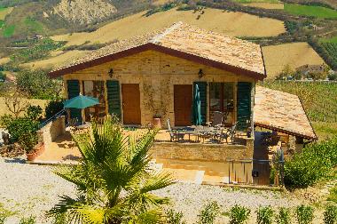 Terrasse - Blick vom Grillplatz