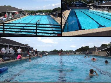 Auch nur 150 m zur Zentrale wo Sie u.a. Freibad, Spielplatz, Mini-Golf, kleine Spielbude + Restaura