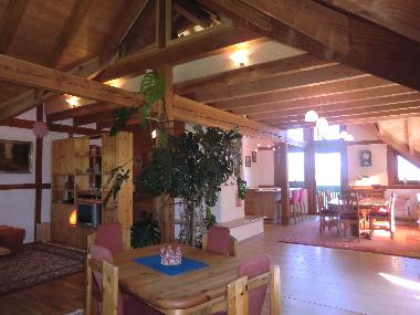 Blick von Wohnen nach Kochen-Essen