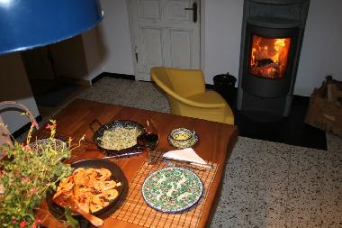 K�che und Kamin