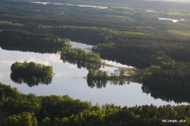 See Krume Kute und Insel -Blick von oben