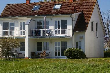 Wohnung mit groer Terasse im EG und Blick auf die Wiek