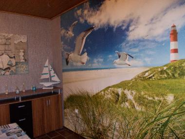 Entspannen mit Blick auf die Leuchtturm Tapete