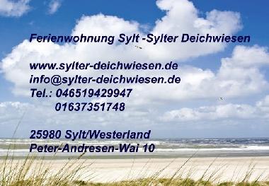 Ferienwohnung in Westerland (Nordfriesische Inseln) oder Ferienwohnung oder Ferienhaus