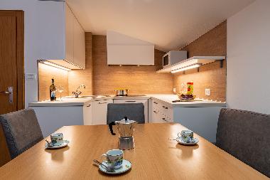 K�che der Ferienwohnung f�r 4/6 Personen