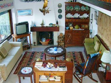 Wohnbereich mit Kamin