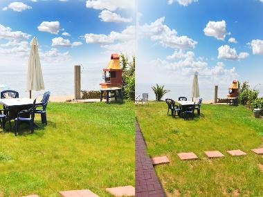 Garten mit Blick zum Strand